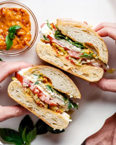Sanduíches vegetarianos