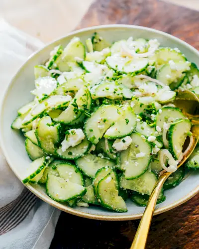Salade de concombre et feta