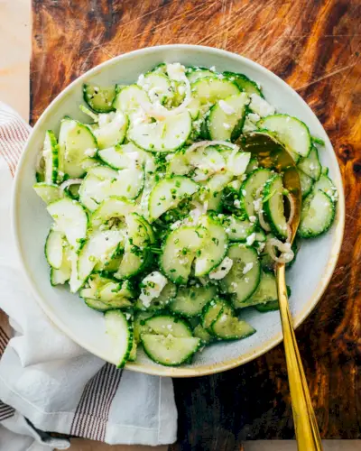 Salade de concombre et feta