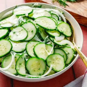 Salade de concombre au vinaigre
