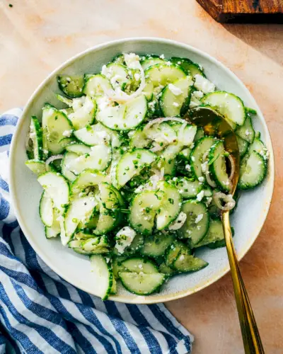 Salade de concombre et feta