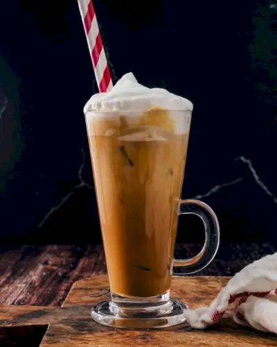 Mocha branco gelado