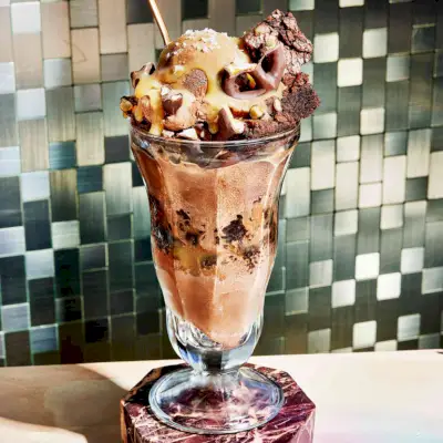 Helado de chocolate salado