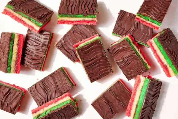 Galletas arcoíris italianas