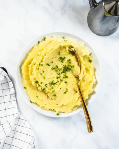 Purê de batata à base de plantas