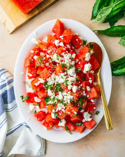 Insalata di feta di anguria