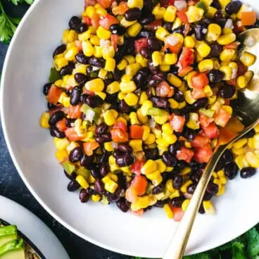 Salada de feijão preto e milho