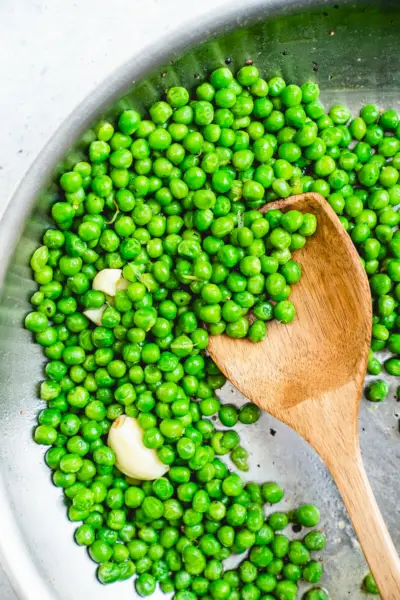 Receita de ervilhas usando ervilhas congeladas