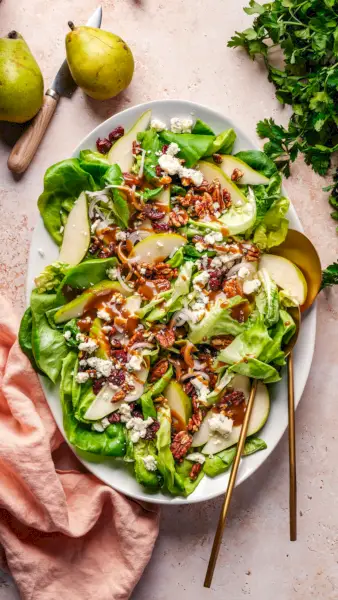 Salade de poires et de gorgonzola