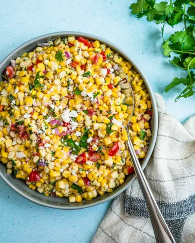 Salada de milho grelhado