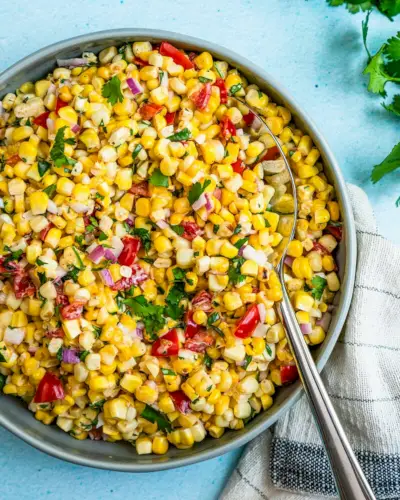 Salada de milho grelhado