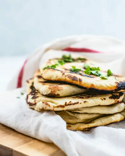Receita fácil de naan