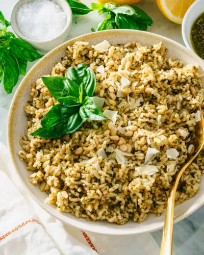 Pesto ryža