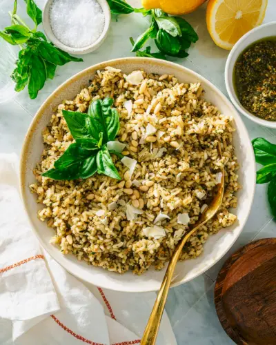Pesto ryža