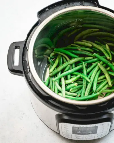 Haricots verts instantanés en pot