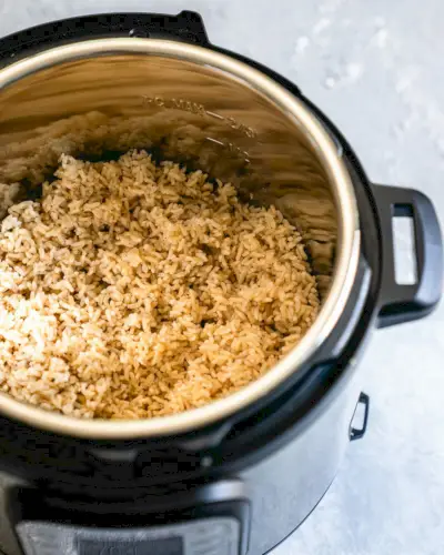 Brauner Reis im Instant Pot
