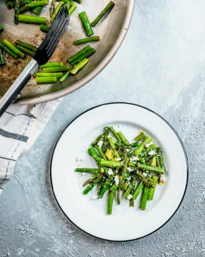 Sautierter Spargel