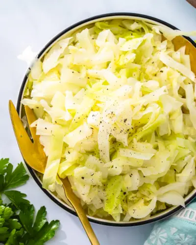 Rezept für gedämpften Kohl