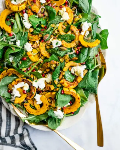 Salada delicada de abóbora