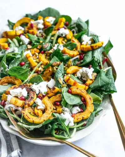 Salada delicada de abóbora