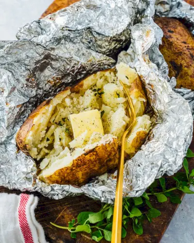 Batata Assada na Grelha