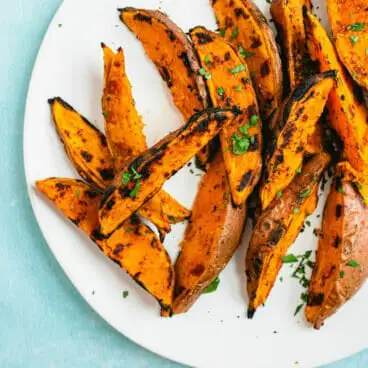 Batata doce grelhada