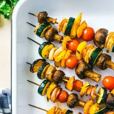 Espetinhos vegetarianos