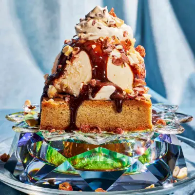 Miso Caramel Blondie Sundae