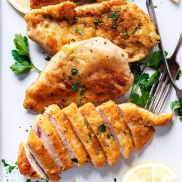 Frango com Crosta de Parmesão