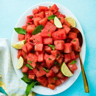 Salada de Melancia e Menta