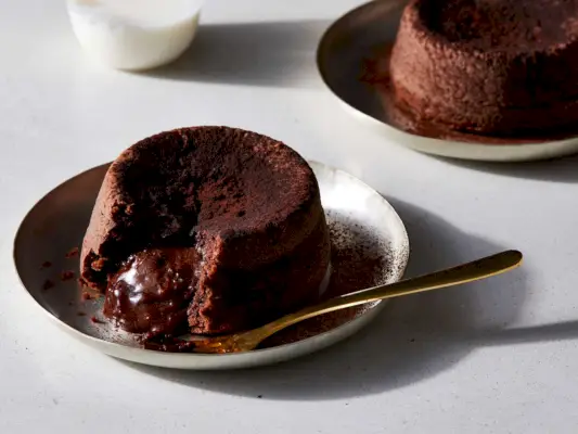 Recept na roztavený čokoládový dort
