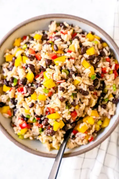 Salada de feijão preto
