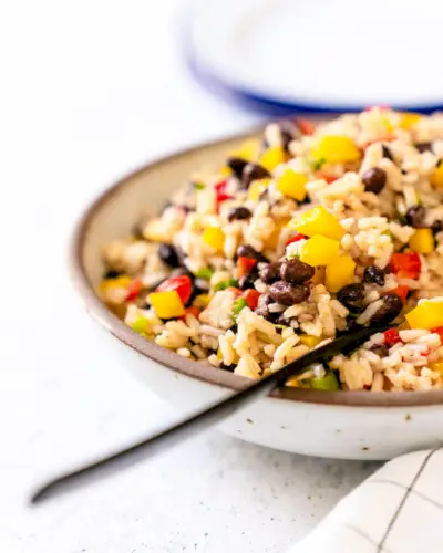Salada de feijão preto