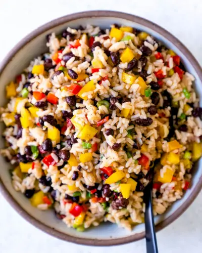Salada de feijão preto