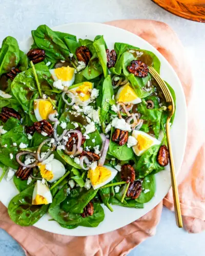 Melhor salada de espinafre