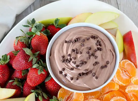Chocolate fruit dip recipe from Julie