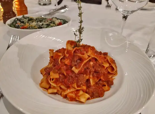 Pappardelle Bolognese at The Palm