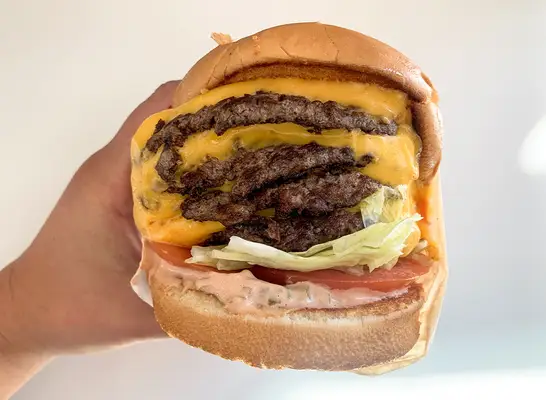 4x4 burger from In-n-Out