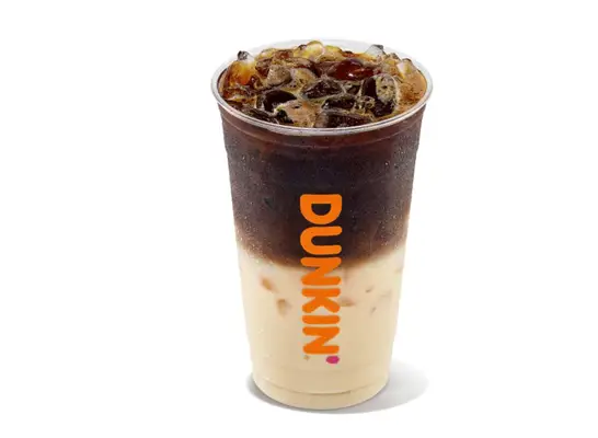 cup of iced macchiato from Dunkin