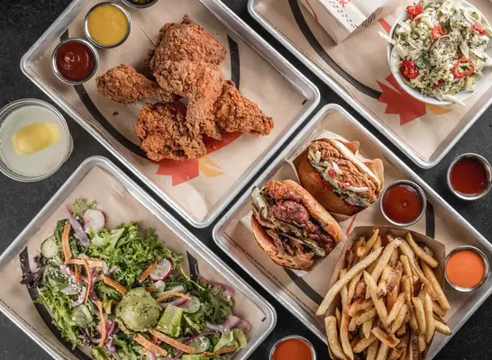 assorted meals from the crack shack.