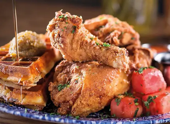 rockys hot chicken platter with coleslaw