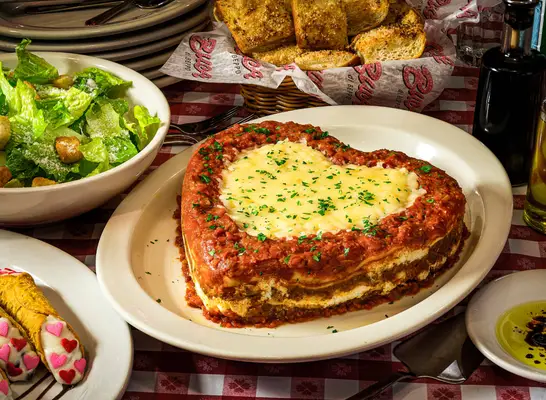 buca di beppo heart-shaped lasagna