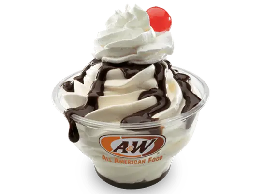 A&W Hot Fudge Sundae