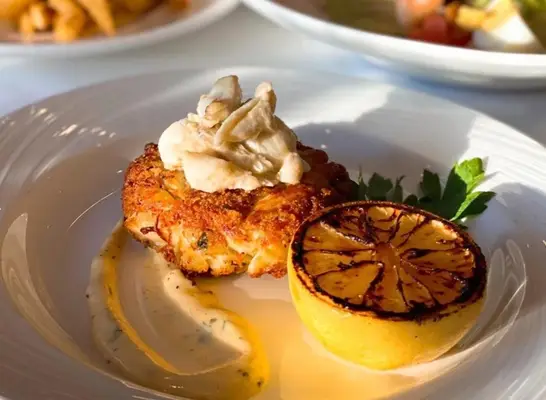 the palm crab cake