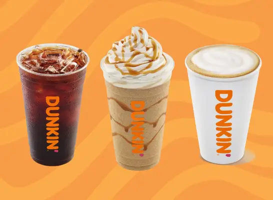 three cups of Dunkin