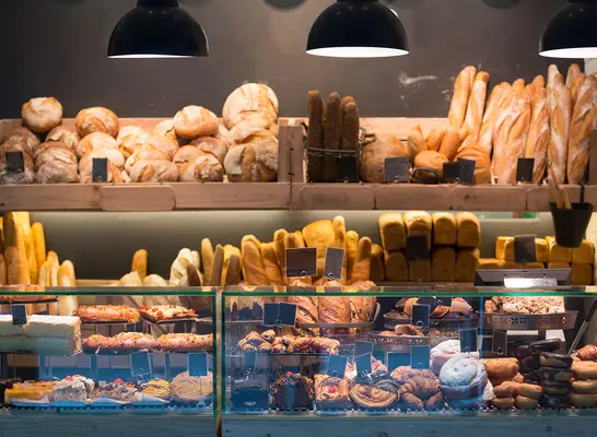 bakery stock photo window selection
