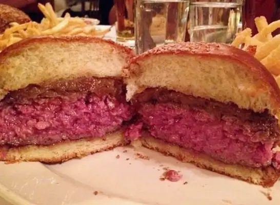 The classic double burger at NFA Burger in Georgia
