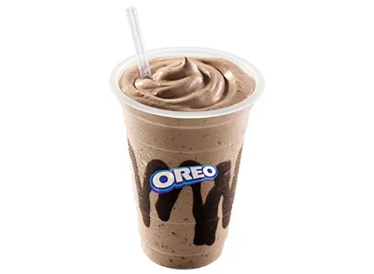 chocolate oreo milkshake from mcdonalds uruguay