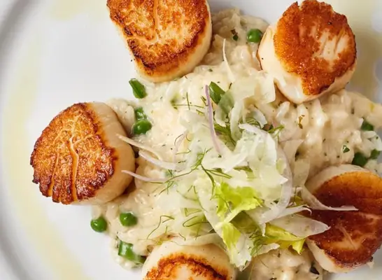 ocean prime risotto scallops