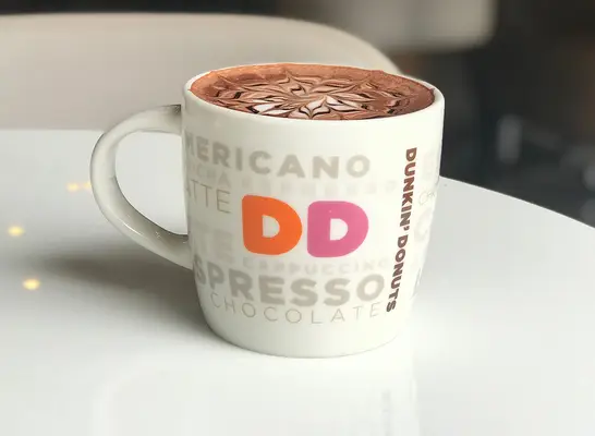 Hot chocolate at Dunkin